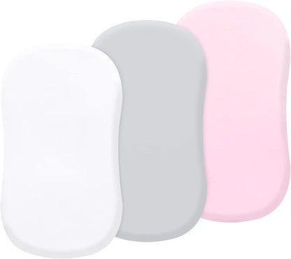 Bassinet Sheets 3 Pack - Soft, Silky, Breathable for Girls