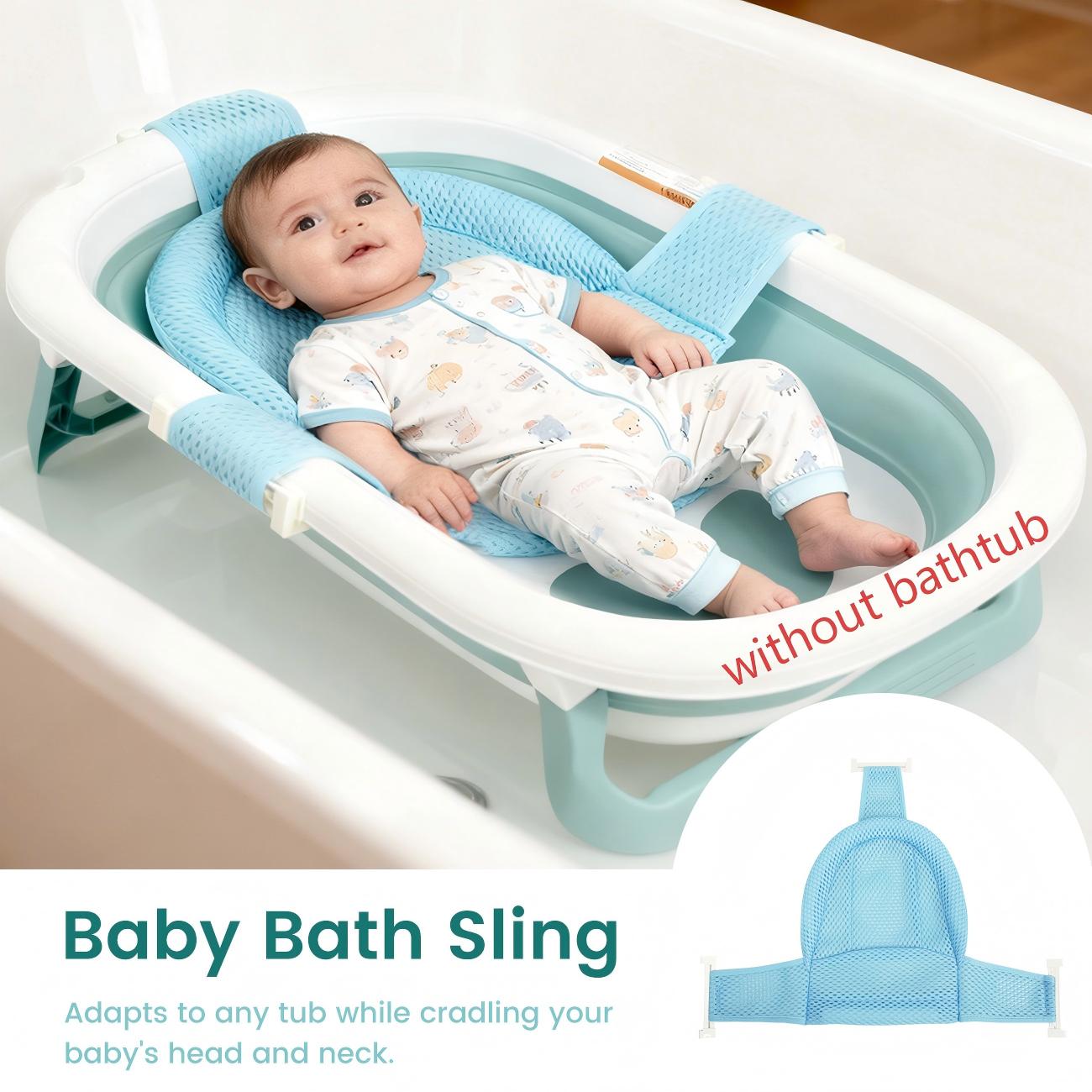 Baby Bathtub Seat: Bath Support Mesh Pad - Non-Slip Newborn Tub Seat