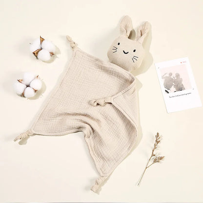 Baby Blankets: Baby Muslin Blanket with Cat Doll for Infant Sleep