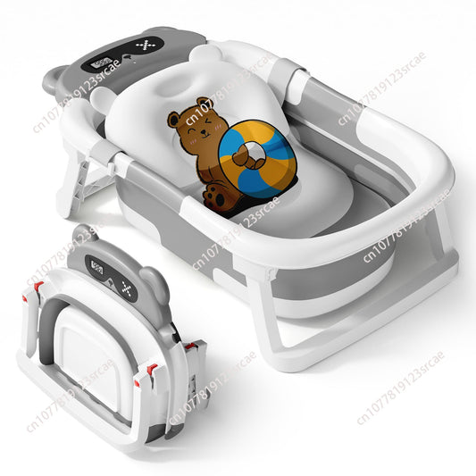 Foldable Baby Bath Basin with Temp Sensor