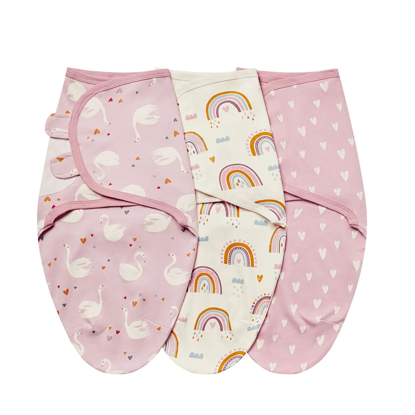 INSULAR Baby Wrap Sleeping Bags 100% Cotton Swaddle 3-Pack