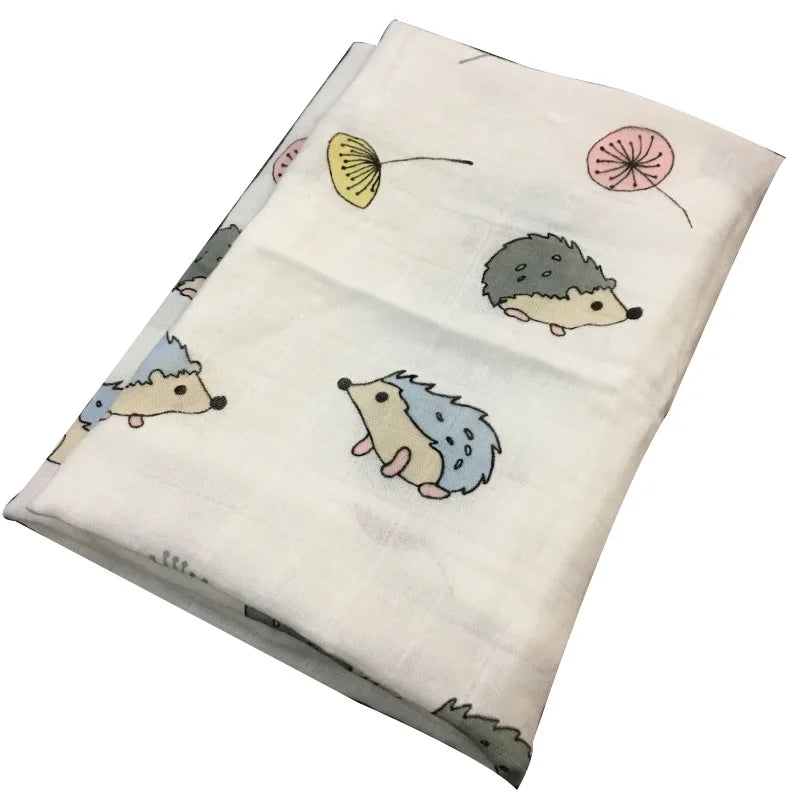 Muslin Cotton Baby Towels - 58x58cm Swaddle & Bath