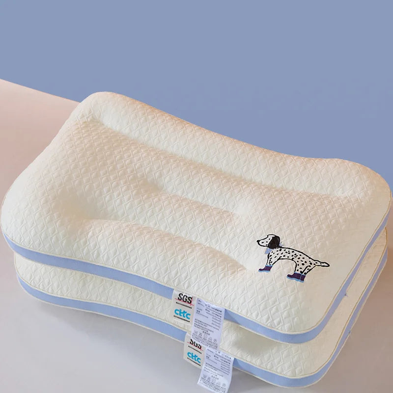 Cartoon kids' cervical pillow core! Single pack, cute pattern, ergonomic neck support, no collapse after long use, perfect