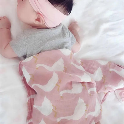 Muslin Cotton Baby Towels - 58x58cm Swaddle & Bath