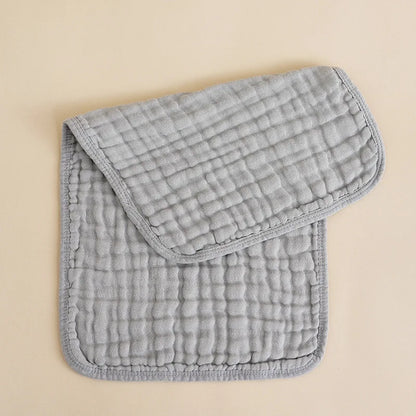 Soft Cotton Baby Burp Cloths - 6 Layer Muslin Towels