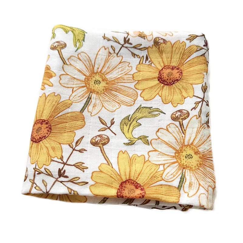 Baby Blankets: Soft Muslin Swaddle Wrap 58x58cm
