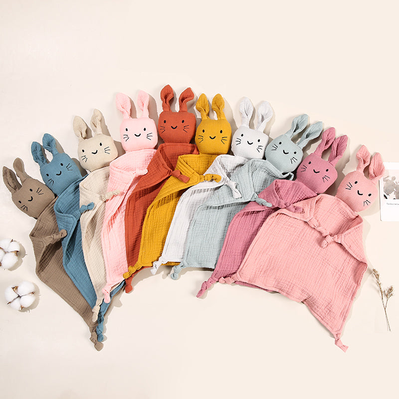 Baby Blankets: Baby Muslin Blanket with Cat Doll for Infant Sleep