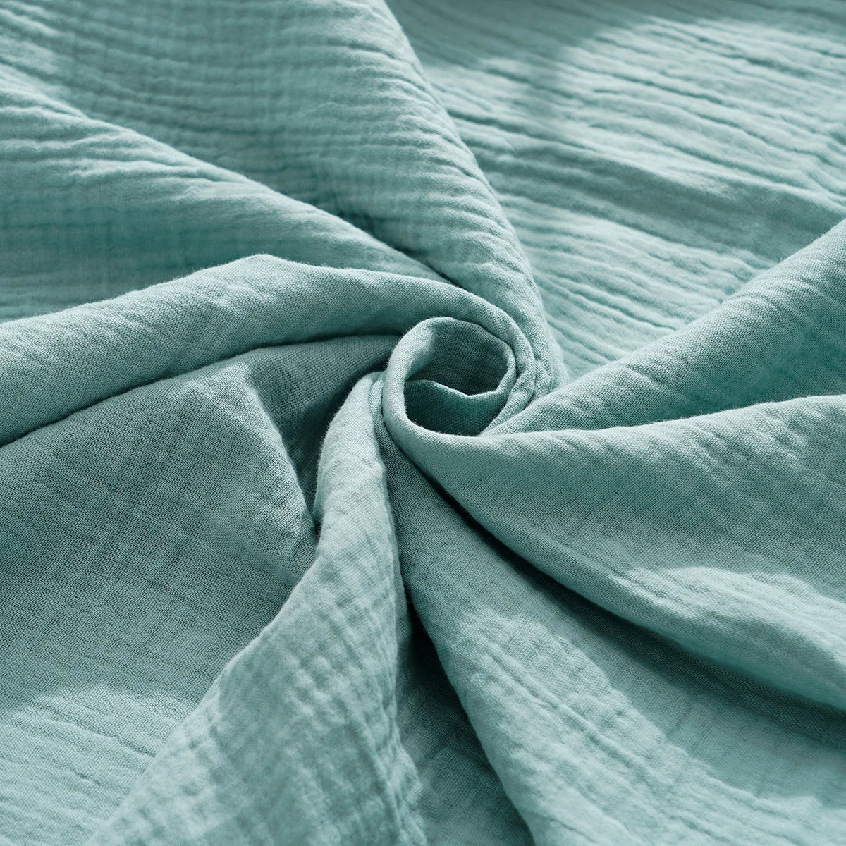 Happyflute 100% Cotton Crepe Muslin Swaddle Blanket Newborn Blanket Hug Quilt Soft Bath Towel Wrap Bedding Babies Stuff Blanket