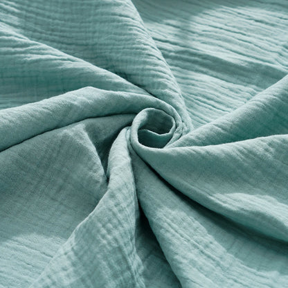 Happyflute 100% Cotton Crepe Muslin Swaddle Blanket Newborn Blanket Hug Quilt Soft Bath Towel Wrap Bedding Babies Stuff Blanket
