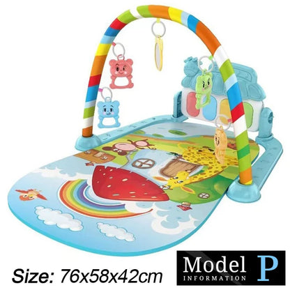 Infant Gym Piano Play Mat: Music & Fitness for 0-36 Months