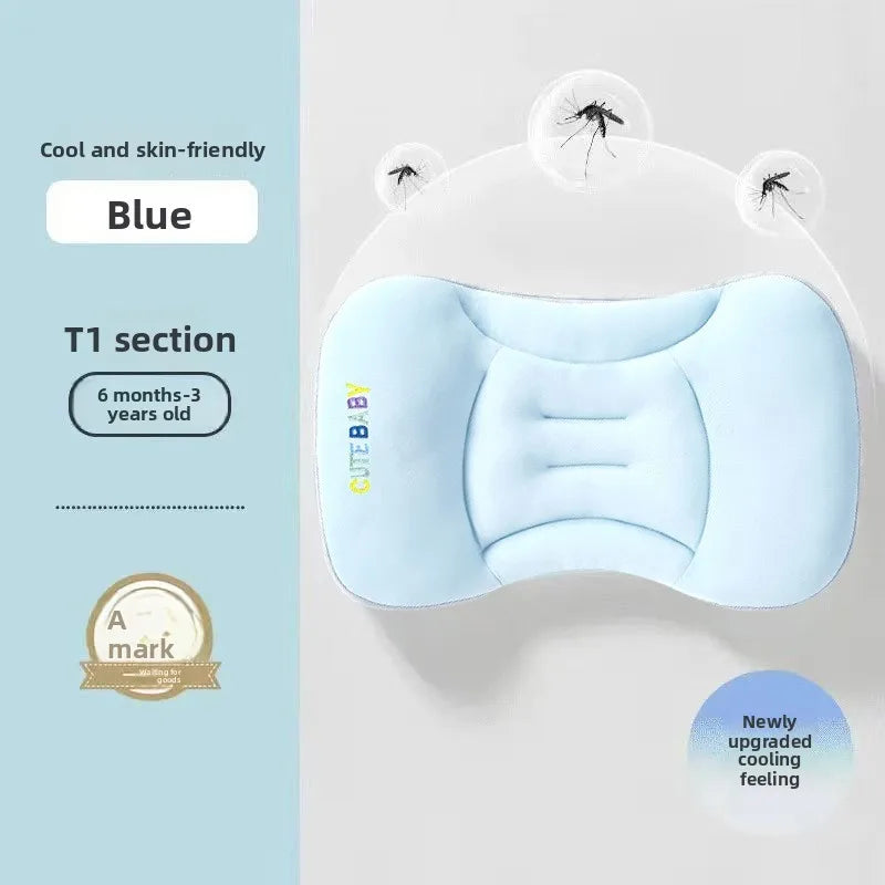 Cooling Baby & Toddler Space Pillow for Baby 6Month 1-12 Year Olds Breathable Ice Silk Summer Use Multifunctional Nursing Pillow