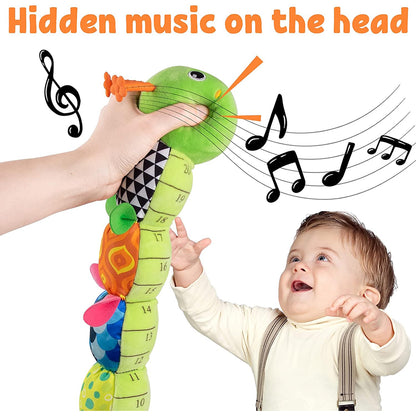 Sensory Toys: Baby Musical Caterpillar Toy - Soft Sensory Crinkle Rattles