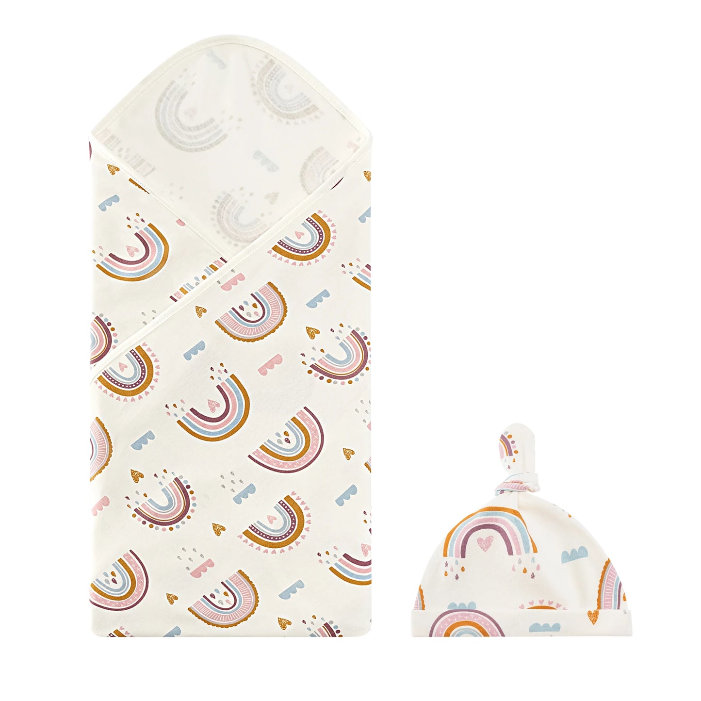 Newborn Cotton Swaddle Blanket Set - Cozy Cocoon Wrap 0-12M