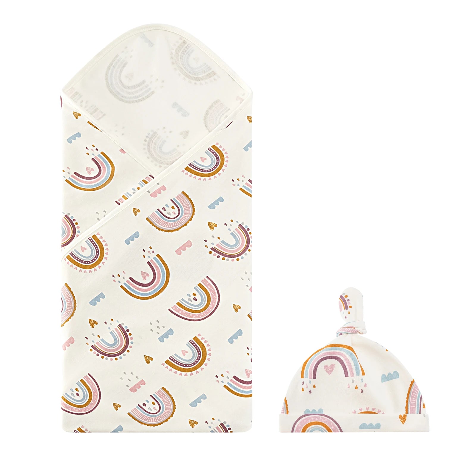 Newborn Cotton Swaddle Blanket Set - Cozy Cocoon Wrap 0-12M