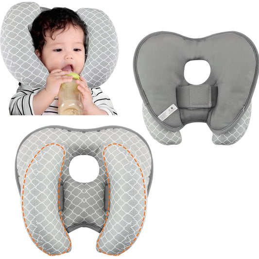 Infant Pillow: Baby Head Neck Support Pillow - 2 in 1 Travel & Stroller