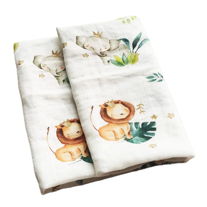Baby Blankets: Soft Muslin Swaddle Wrap 58x58cm