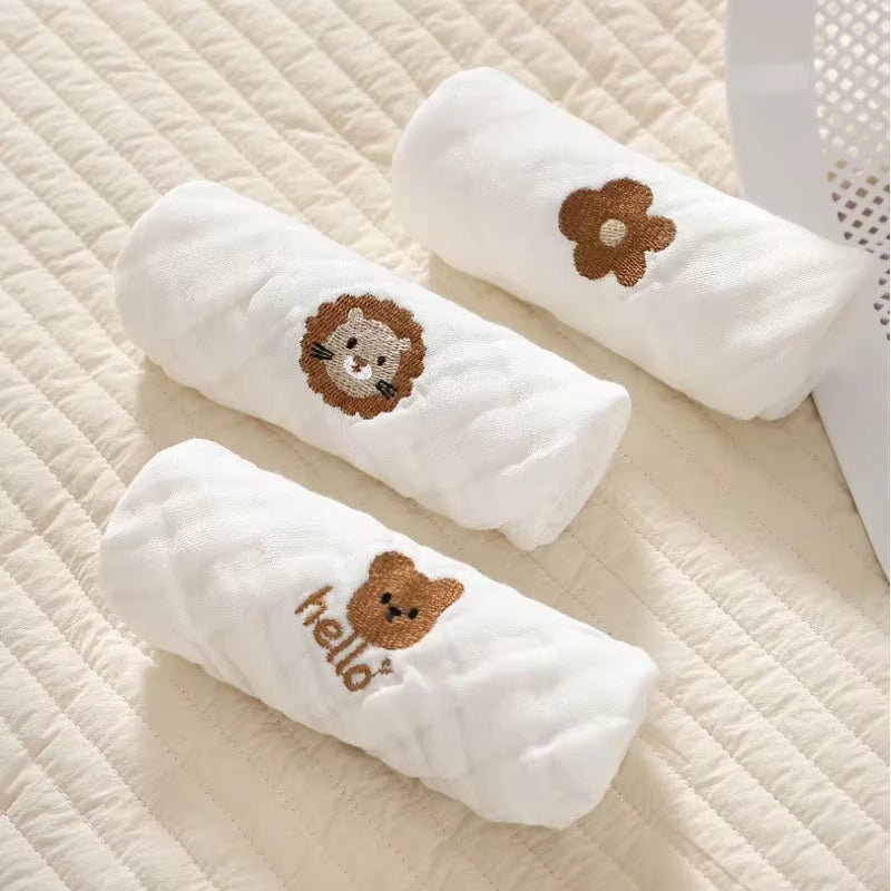 Burp Cloth: Baby Towels Soft Cotton 6-Layer Washcloths & Burp Cloths