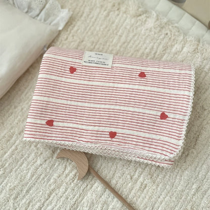 Baby Bath Towel Kids Swaddle Wrap Bedding Pure Cotton Bubble Muslin Blanket 2 Layers Infant Gauze Receiving Blanket