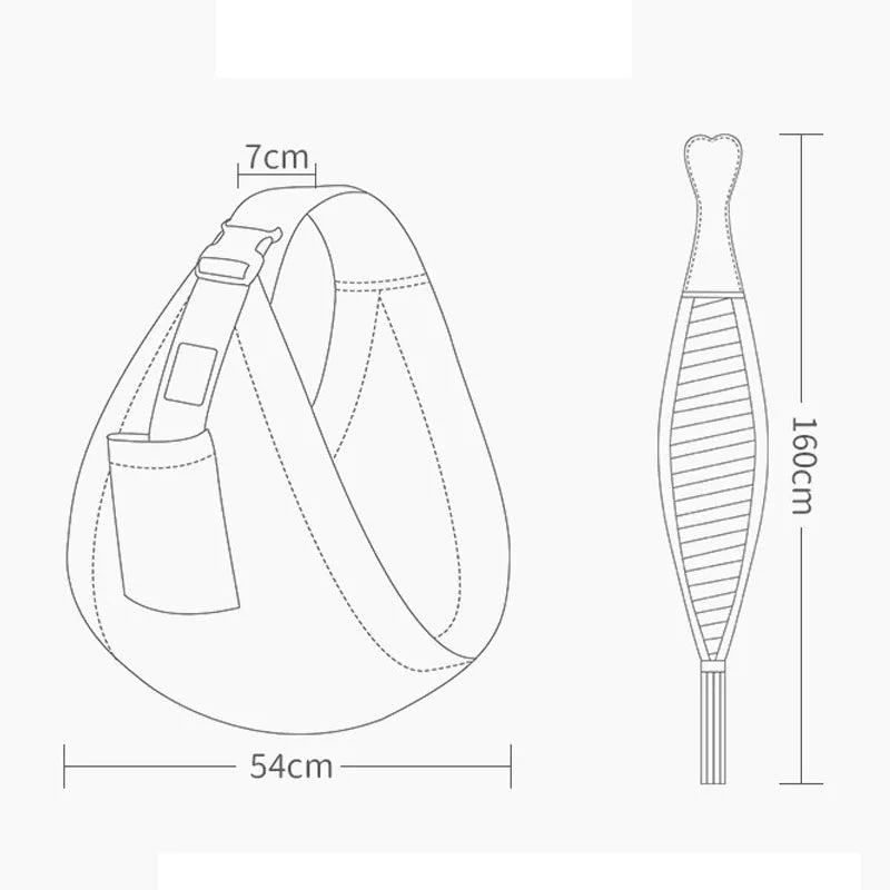 Baby Wrap Sling & Nursing Cover - Mesh Fabric Carrier 0-36M