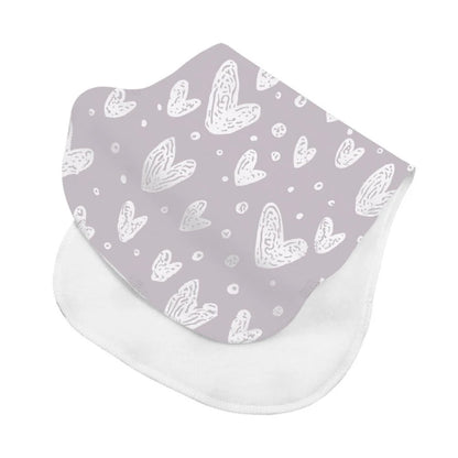 Baby Burp Cloths Cotton - Ultra-Soft Newborn Bibs Set
