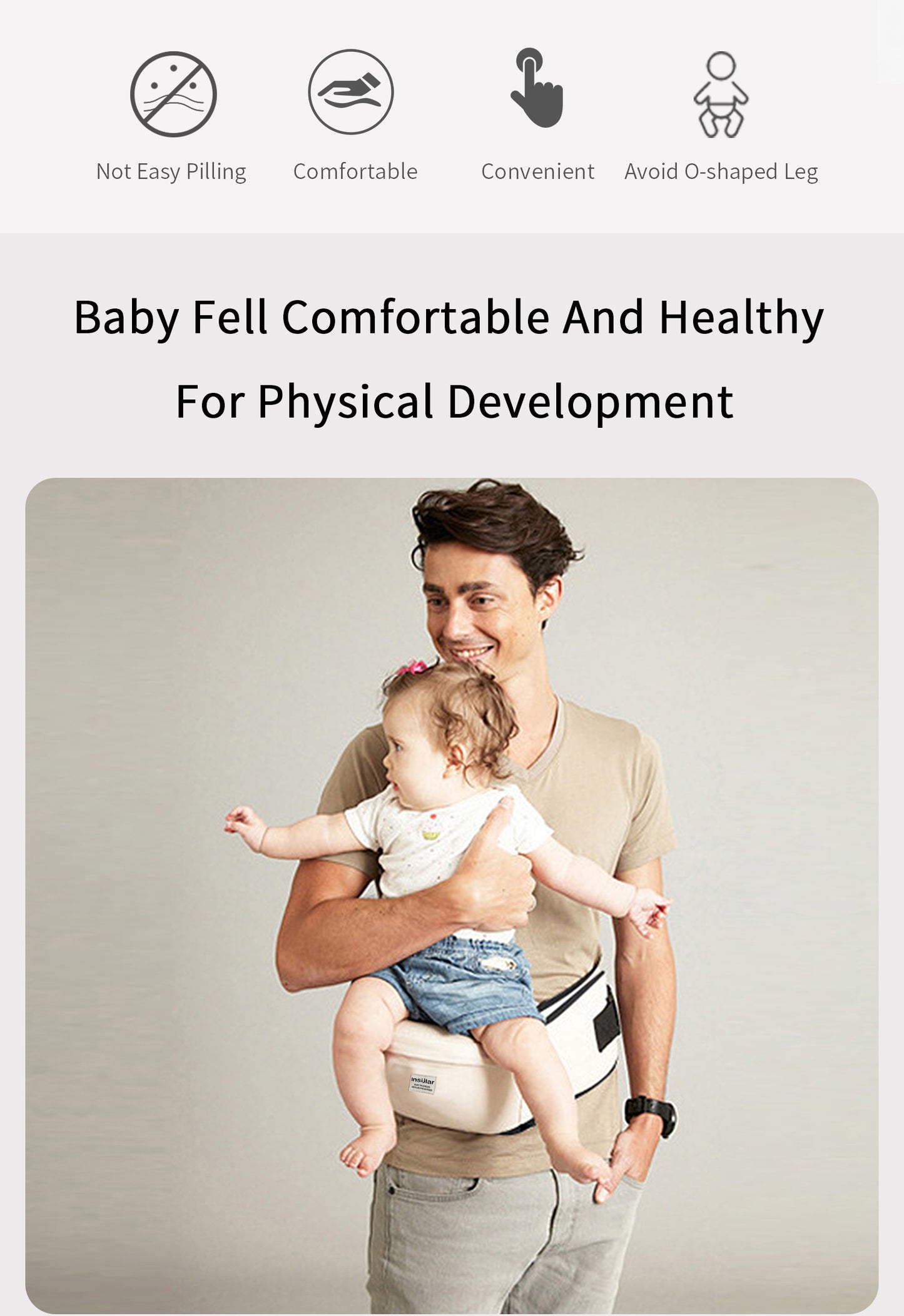 Baby Carrier Waist Stool: Adjustable Infant Hip Seat