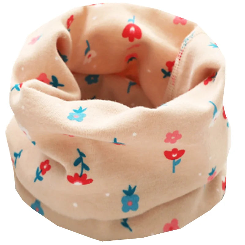 Kids Cartoon Cotton Scarf - Warm Winter Neckwear