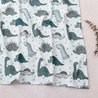 Elinfant 1 PC Baby Swaddle Blanket Bamboo Cotton Soft Baby Blankets Newborn Muslin Swaddle Blanket for Newborn Girl and Boy Baby