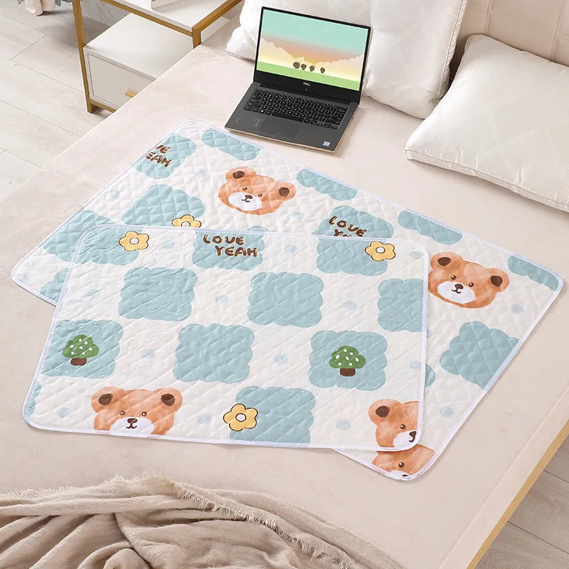 Washable Toddler Mattress - Breathable Cartoon Bedding