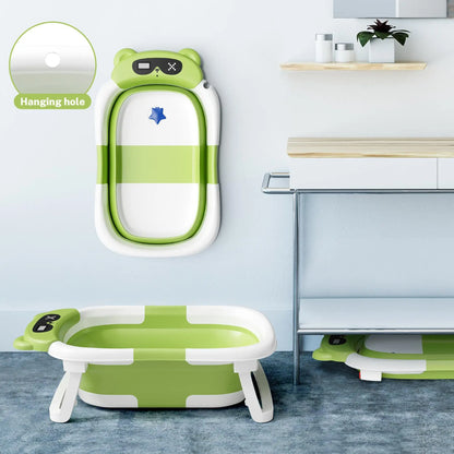 Foldable Baby Bath Basin with Temp Sensor