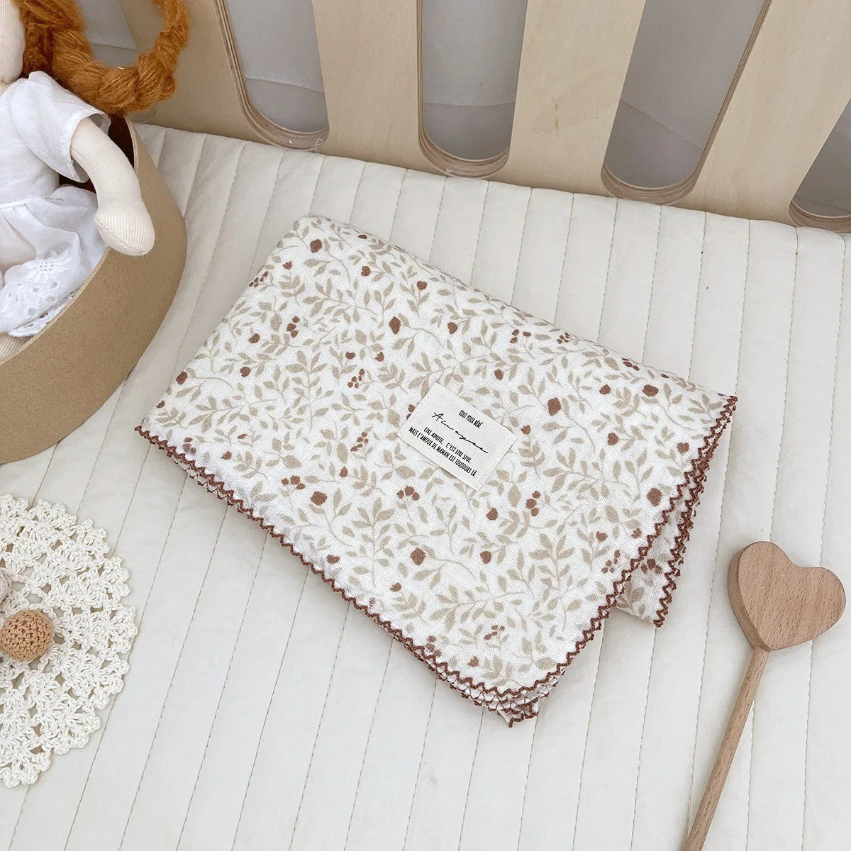 Baby Bath Towel Kids Swaddle Wrap Bedding Pure Cotton Bubble Muslin Blanket 2 Layers Infant Gauze Receiving Blanket