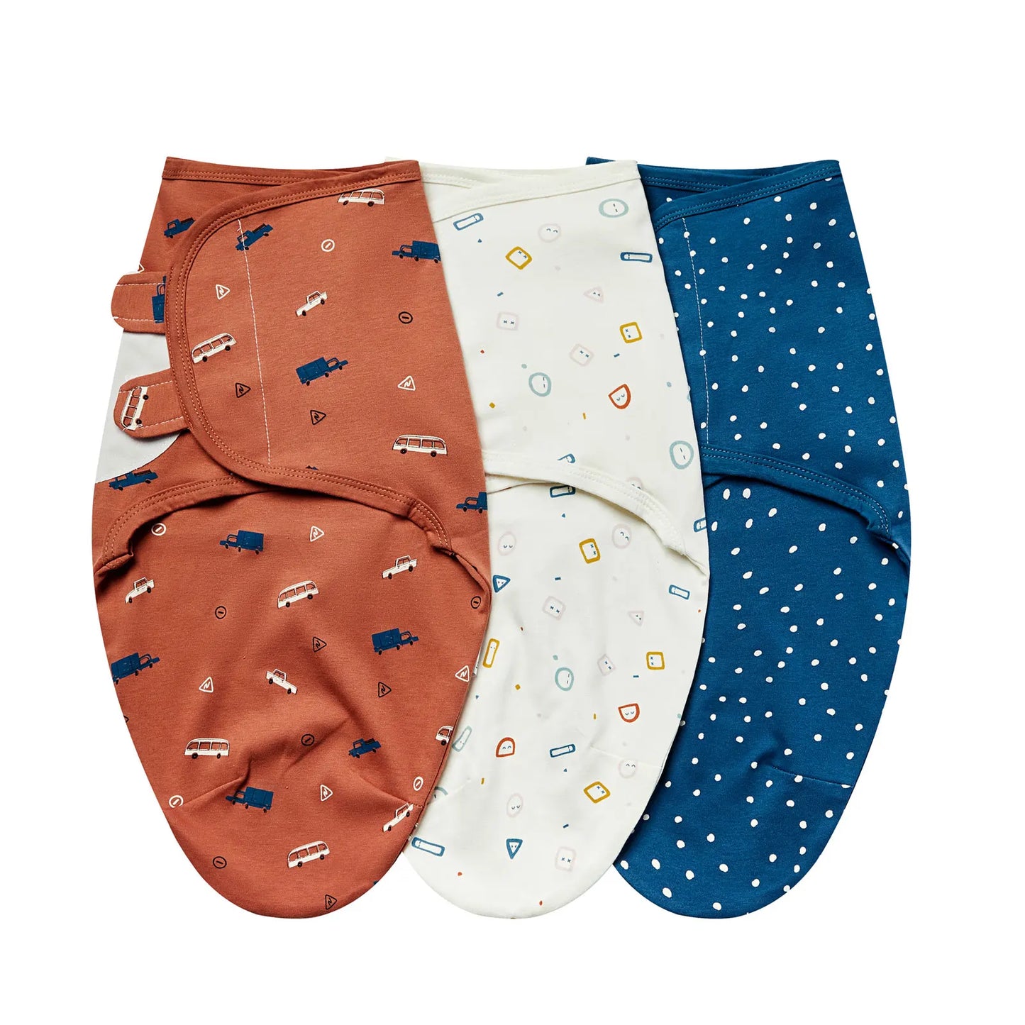 INSULAR Baby Wrap Sleeping Bags 100% Cotton Swaddle 3-Pack