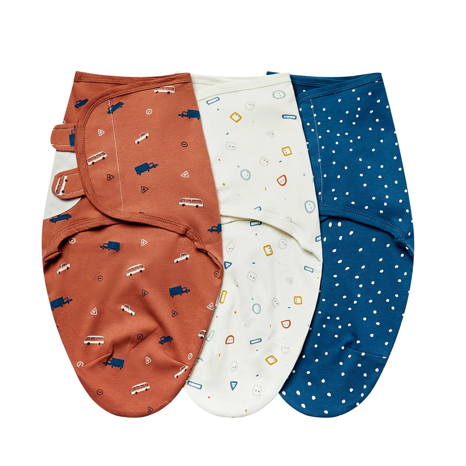 INSULAR Baby Wrap Sleeping Bags 100% Cotton Swaddle 3-Pack