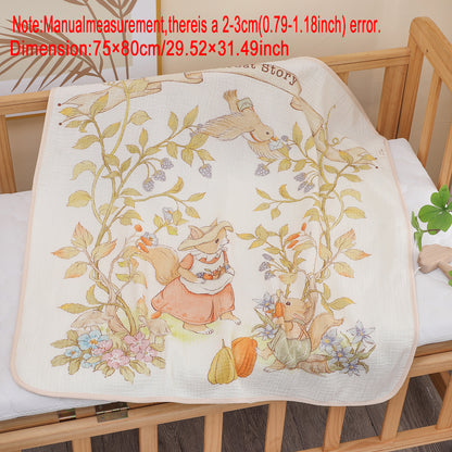 Baby Blankets: Newborn Cotton Gauze Bath Towel - Soft & Absorbent Blanket