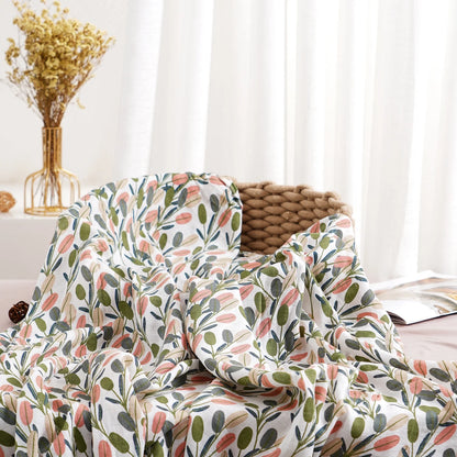 Elinfant 1 PC Baby Swaddle Blanket Bamboo Cotton Soft Baby Blankets Newborn Muslin Swaddle Blanket for Newborn Girl and Boy Baby