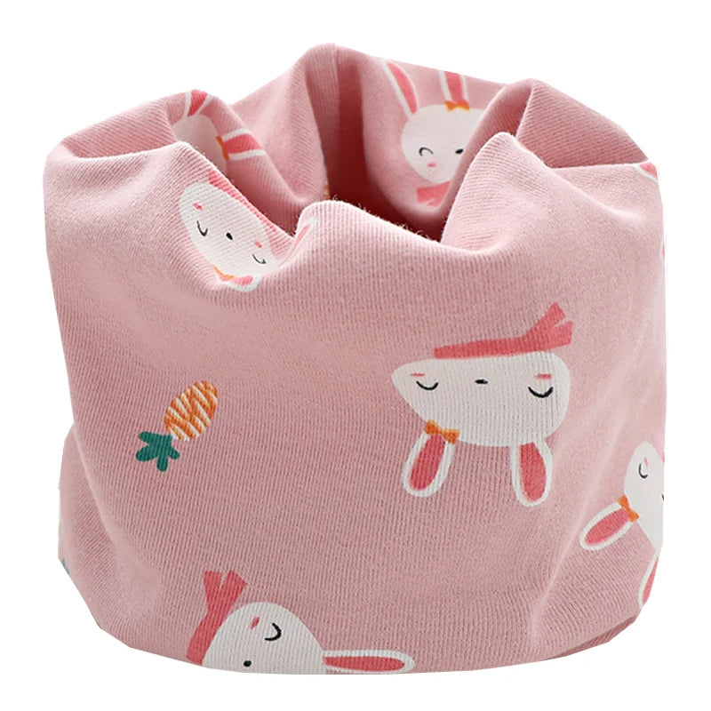 Kids Cartoon Cotton Scarf - Warm Winter Neckwear