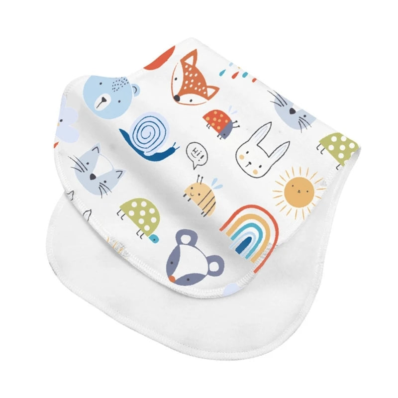 Baby Burp Cloths Cotton Bibs - Newborn Feeding Essentials