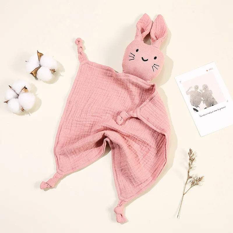 Baby Blankets: Baby Muslin Blanket with Cat Doll for Infant Sleep