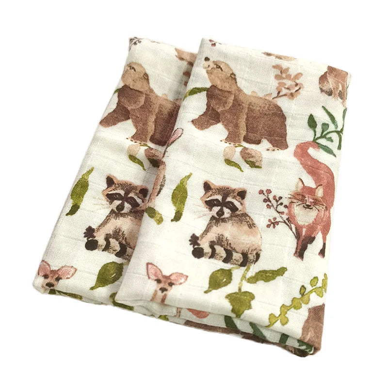 Baby Blankets: Soft Muslin Swaddle Wrap 58x58cm