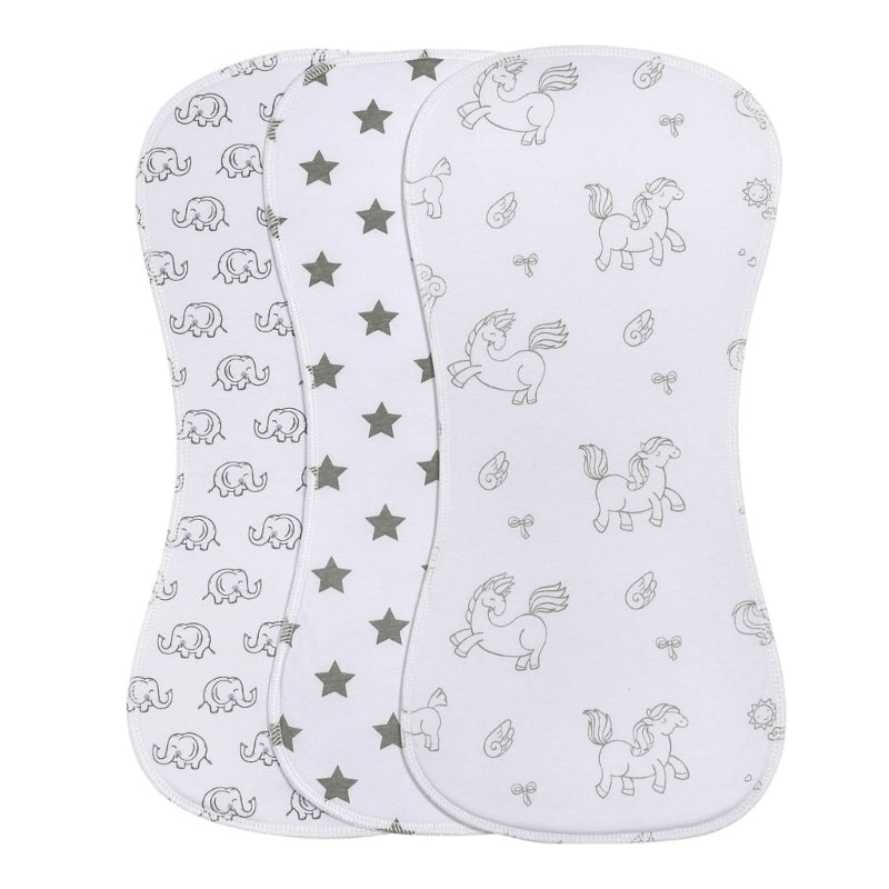 Baby Burp Cloths Cotton Bibs - Newborn Feeding Essentials