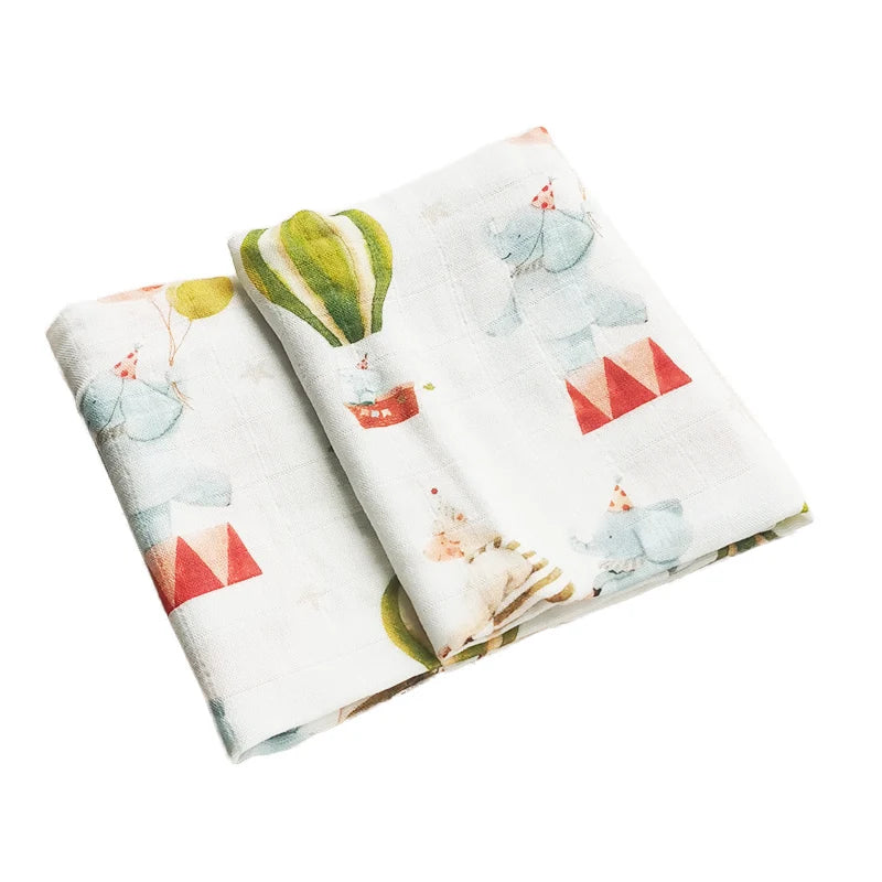 Baby Blankets: Soft Muslin Swaddle Wrap 58x58cm