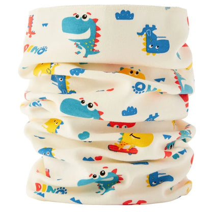 Kids Cartoon Cotton Scarf - Warm Winter Neckwear