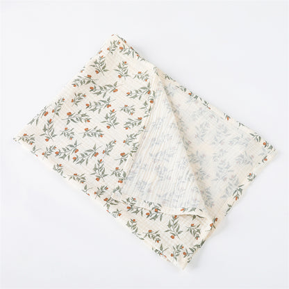 Swaddle Blanket - Cotton Floral Muslin Baby Wrap