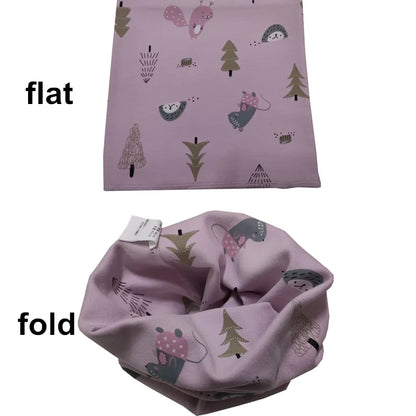 Kids Cartoon Cotton Scarf - Warm Winter Neckwear