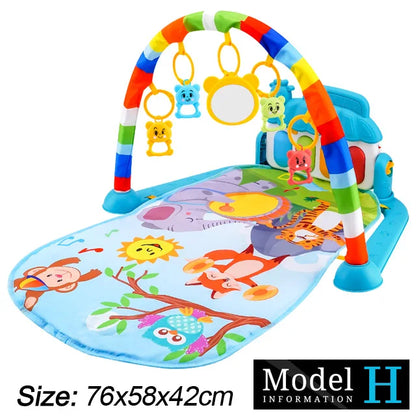 Infant Gym Piano Play Mat: Music & Fitness for 0-36 Months