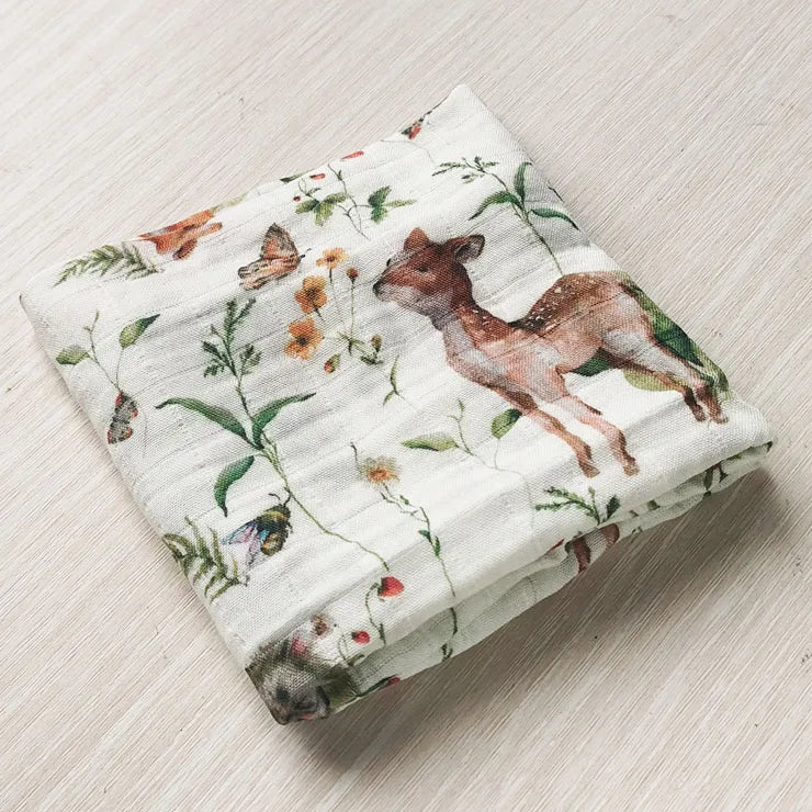 Baby Blankets: Soft Muslin Swaddle Wrap 58x58cm